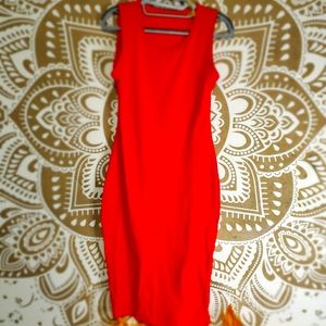 Ferrari Red Bodycon Dress